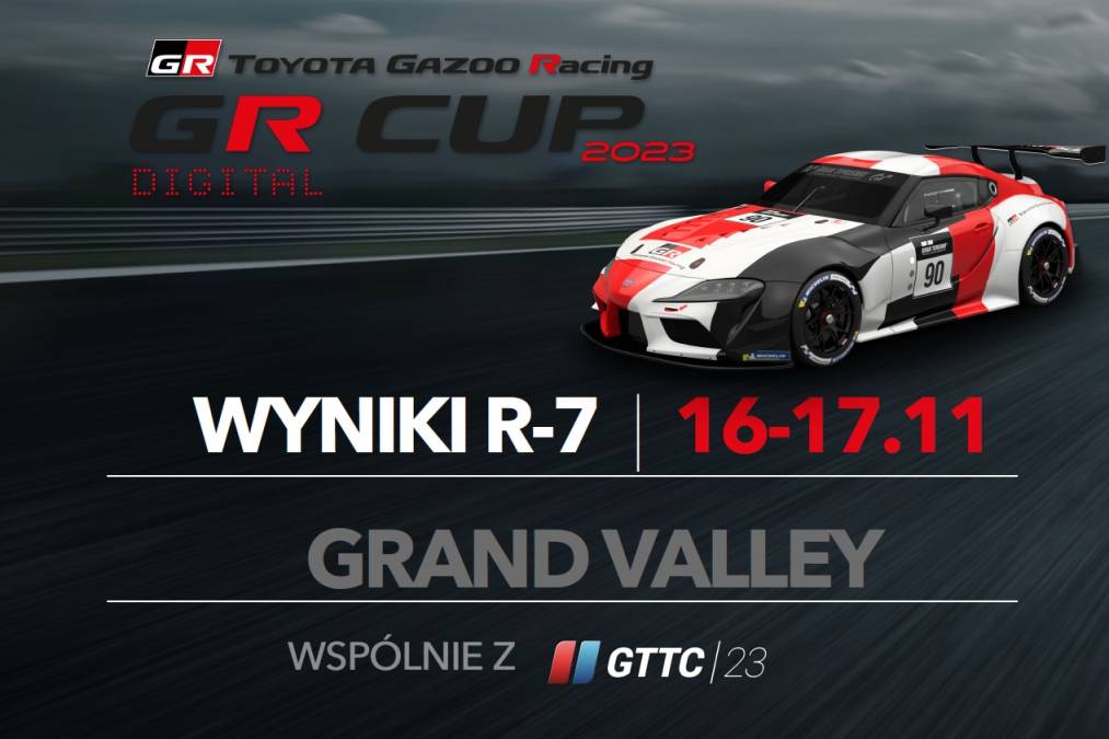 Wyniki 7. rundy TOYOTA GR CUP DIGITAL 2023 na Grand Valley - Highway 1